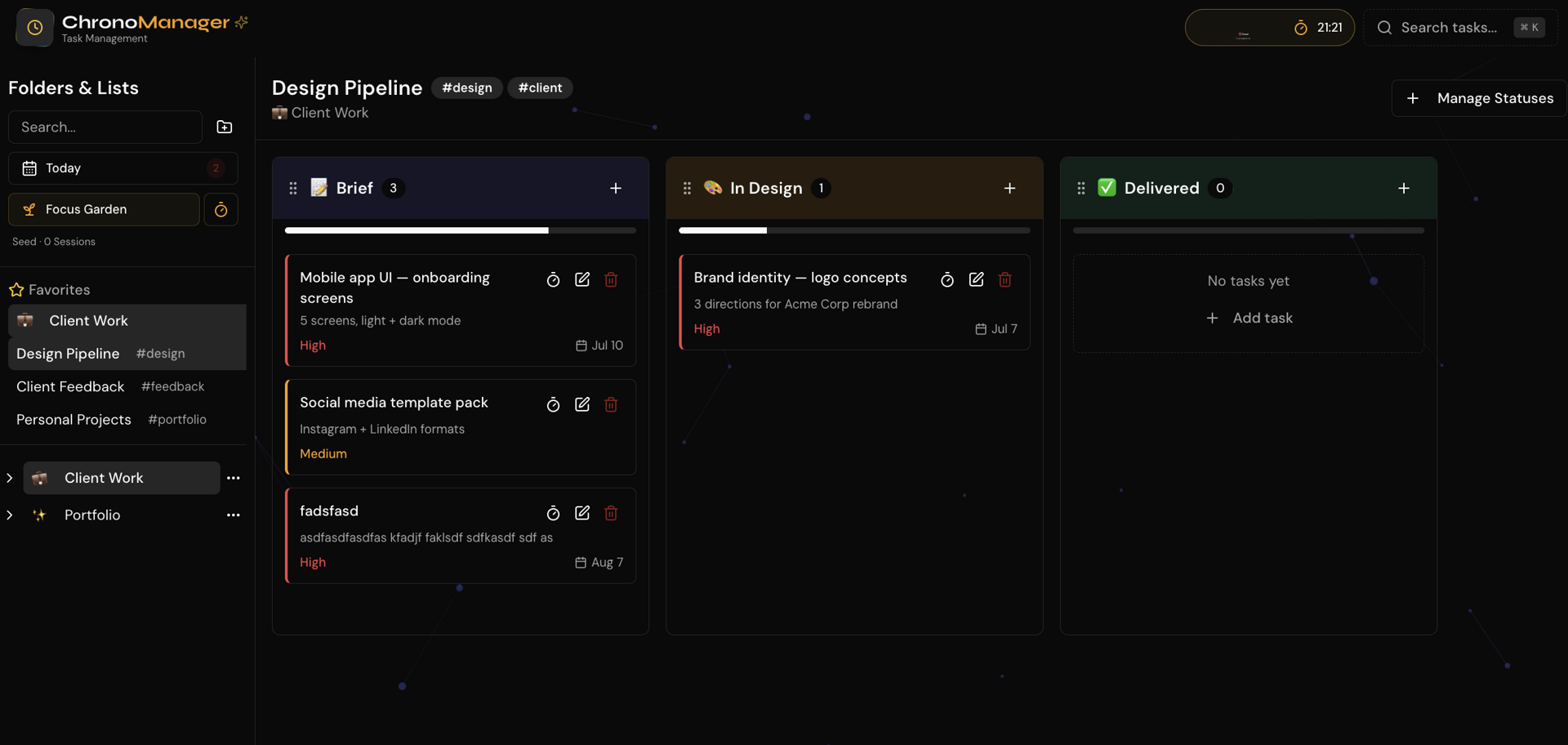 chronomanager — screenshot 4